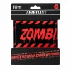 Afzetlint Halloween zombie outbreak zwart/rood 10m