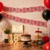 Afzetlint 18 jaar rood/wit 10m