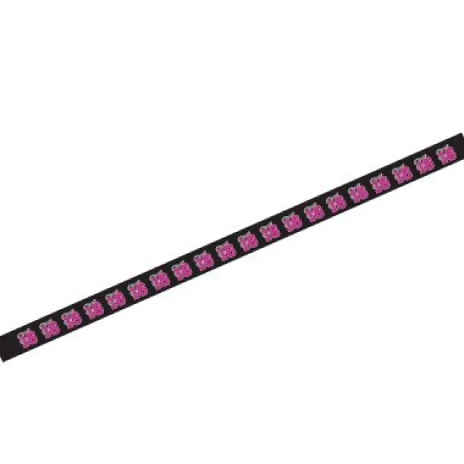 Afzetlint Sweet 16 zwart/roze- 10m