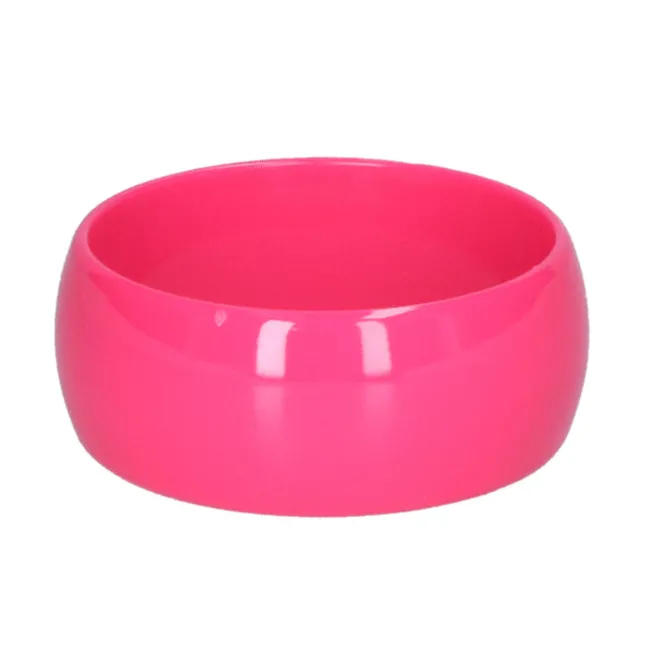 Armband dik neon roze