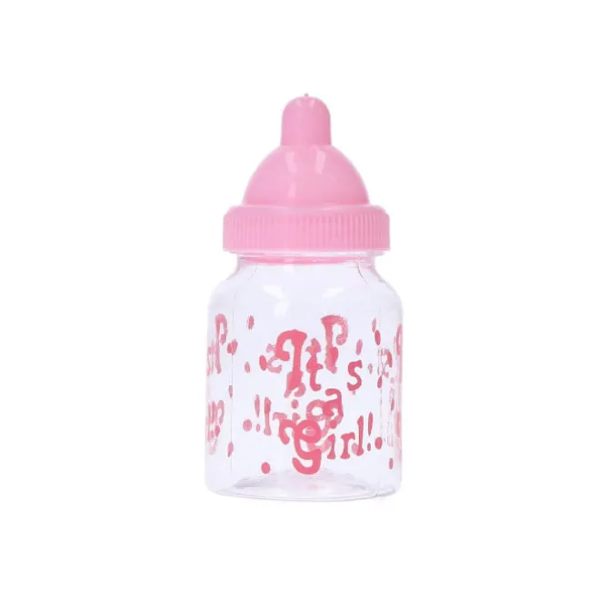 Babyfles decoratie roze