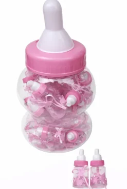 Babyfles mega roze 30St
