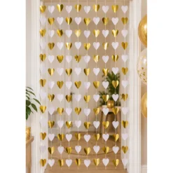 Backdrop Hartjes 180x200cm