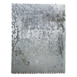 Backdrop zilver 30 x 30 cm 6 stuks