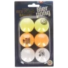 Ballen Beer pong meerkleurig 6 stuks