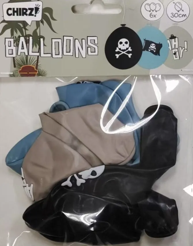 Ballonnen Ahoy 30 cm - 6 stuks