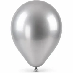 Ballonnen Chrome - Zilver - 45cm - 3 stuks
