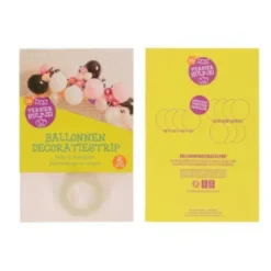 Ballonnen decoratiestrip transparant ca. 5 m