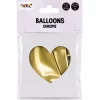 Ballonnen Metallic Hart - Goud - 30cm - 3 stuks