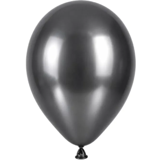 Ballonnen metallic zilver 30 cm - 20 stuks
