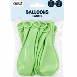 Ballonnen Pastel - Groen - 30cm - 10 stuks
