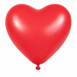 Ballonnen Pastel Hart - Rood - 30cm - 4 stuks