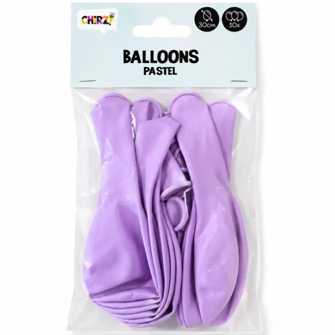 Ballonnen Pastel - Lila - 30cm - 10 stuks