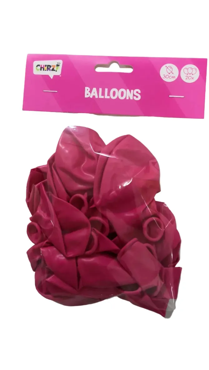 Ballonnen roze 30 cm - 20 stuks
