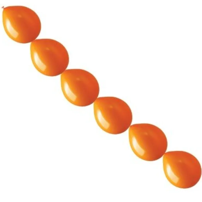 Ballonnen slinger oranje 15 cm - 10 stuks