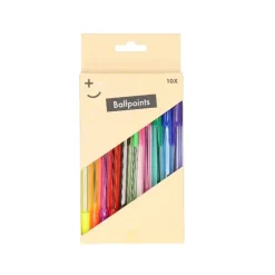 Balpennen gekleurd 10 stuks
