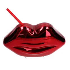 Beker lippen rood