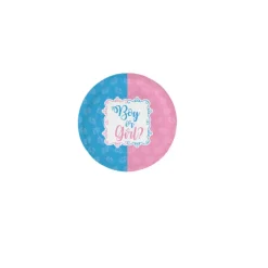 Bordjes Boy or girl klein 8 stuks