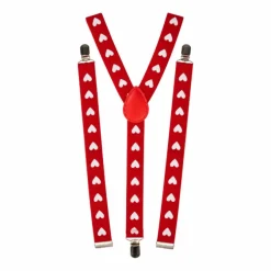 Bretels hartjes rood
