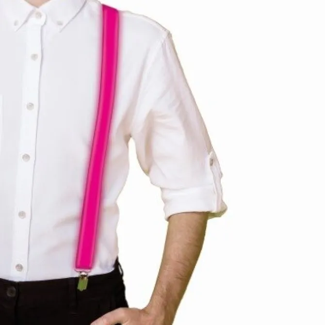 Bretels met led verlichting roze