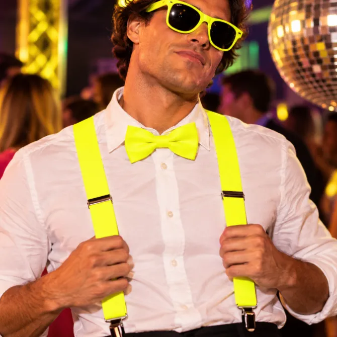Bretels neon geel