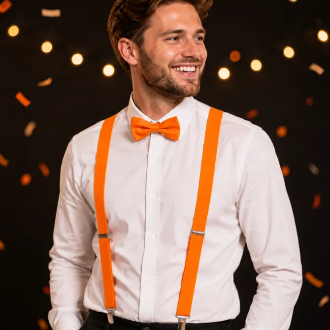Bretels neon oranje