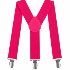 Bretels neon roze
