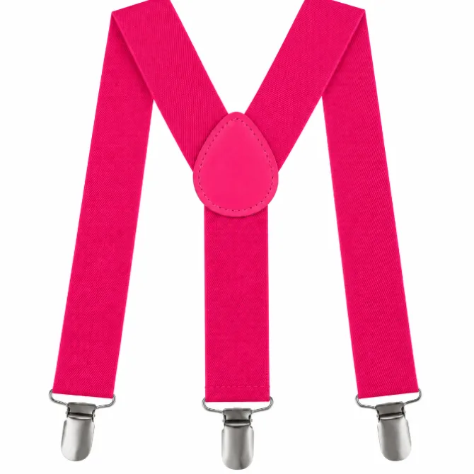 Bretels neon roze