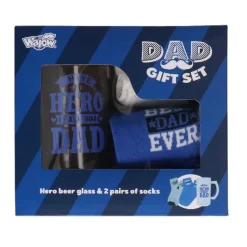 Cadeau set Hero Glas & Sokken