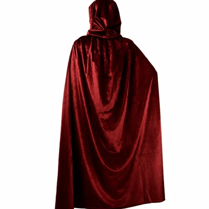 Cape Halloween capuchon fluweel rood