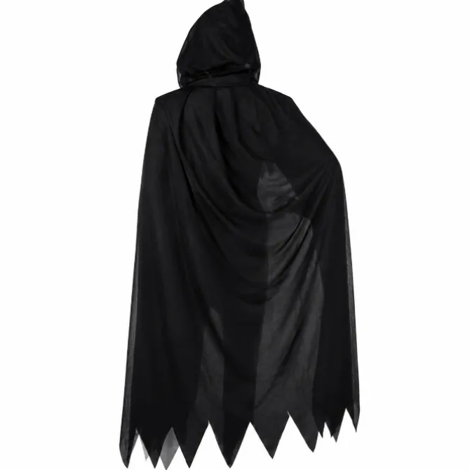 Cape Halloween capuchon zwart
