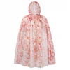 Cape Halloween kant bloederig wit/rood
