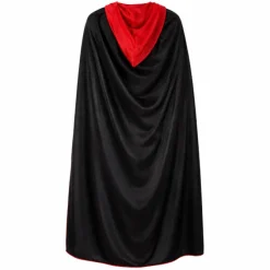 Cape Halloween zwart/rood maat L