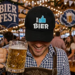 Cap I like beer zwart