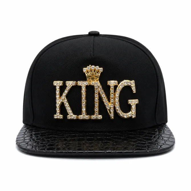 Cap King goud/zwart