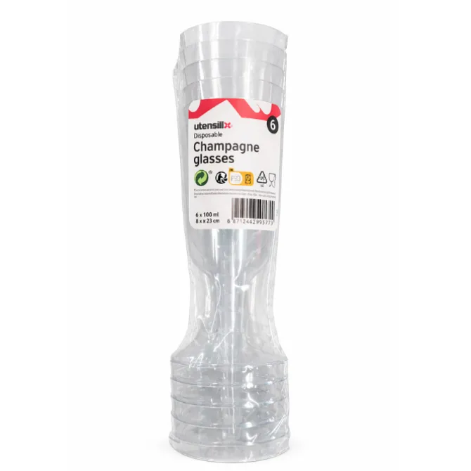 Champagneglazen 150ml 6 st