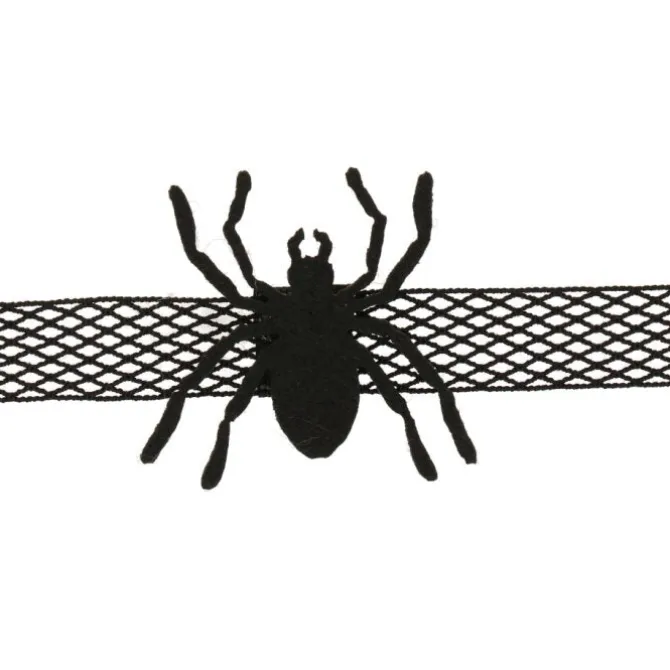 Choker Halloween spin zwart