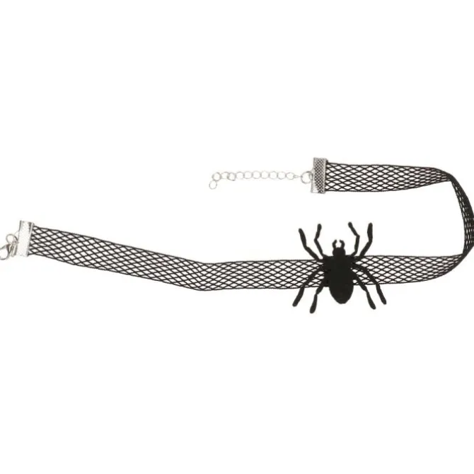 Choker Halloween spin zwart