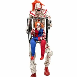 Clown met kooi - 213 cm