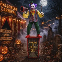 Clown omroeper - 183 cm