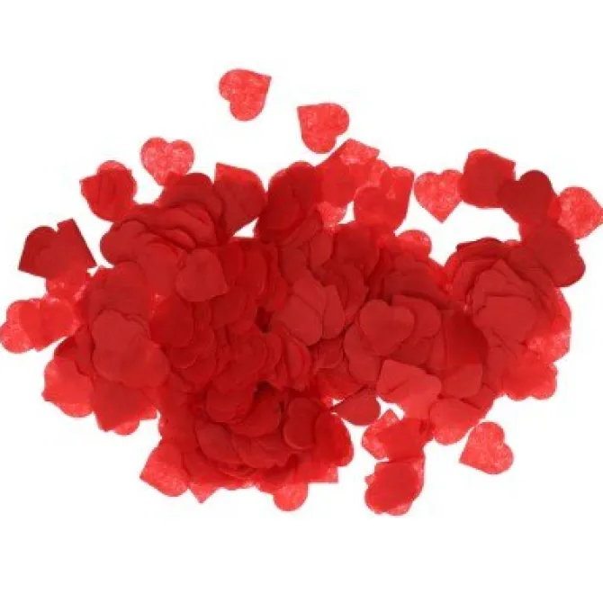 Confetti hartjes rood
