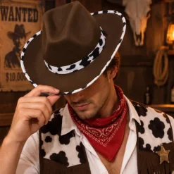 Cowboyhoed bruin koe