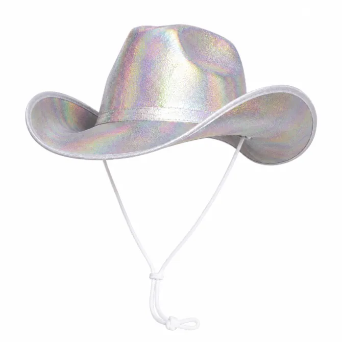 Cowboyhoed holografisch iriserend