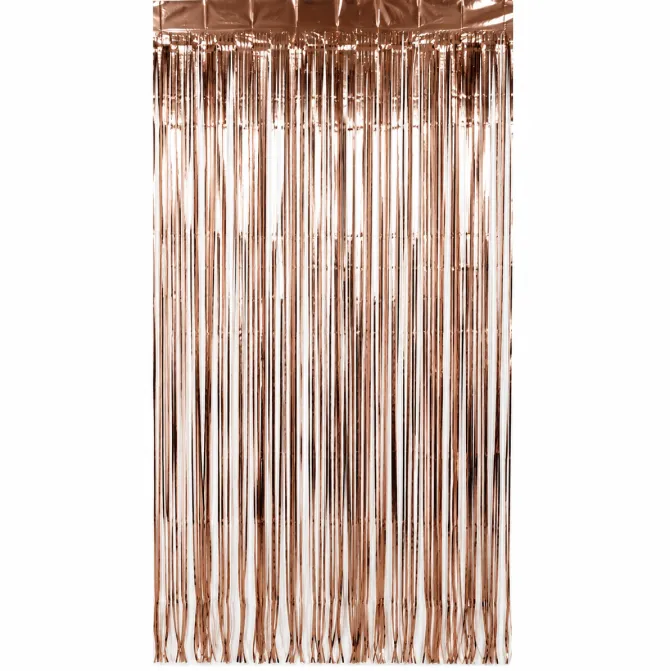 Deurgordijn folie goud/bruin 80 x 180cm
