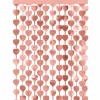 Deurgordijn - hartjes - folie - roségoud - 100 x 185cm