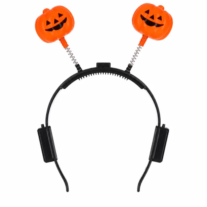 Diadeem Halloween pompoen met licht