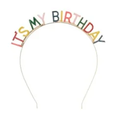 Diadeem It's my birthday meerkleurig