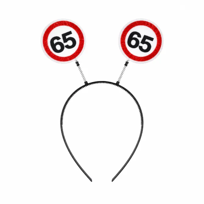 Diadeem 65 jaar rood/wit