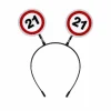 Diadeem 21 jaar rood/wit