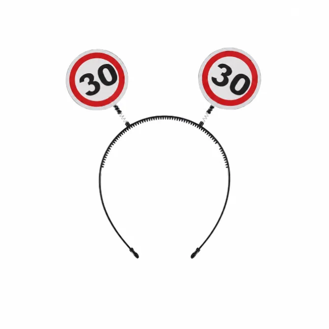 Diadeem 30 jaar rood/wit